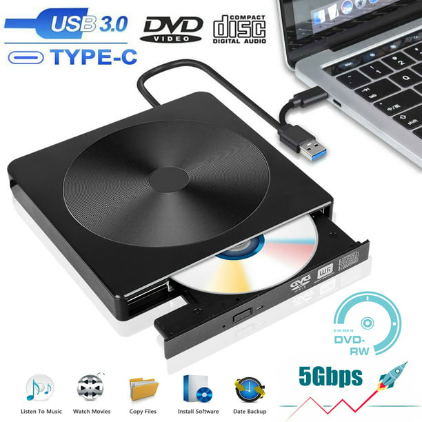 USB 2.0 External CD/DVD Drive for Compaq presario cq60-307sl 